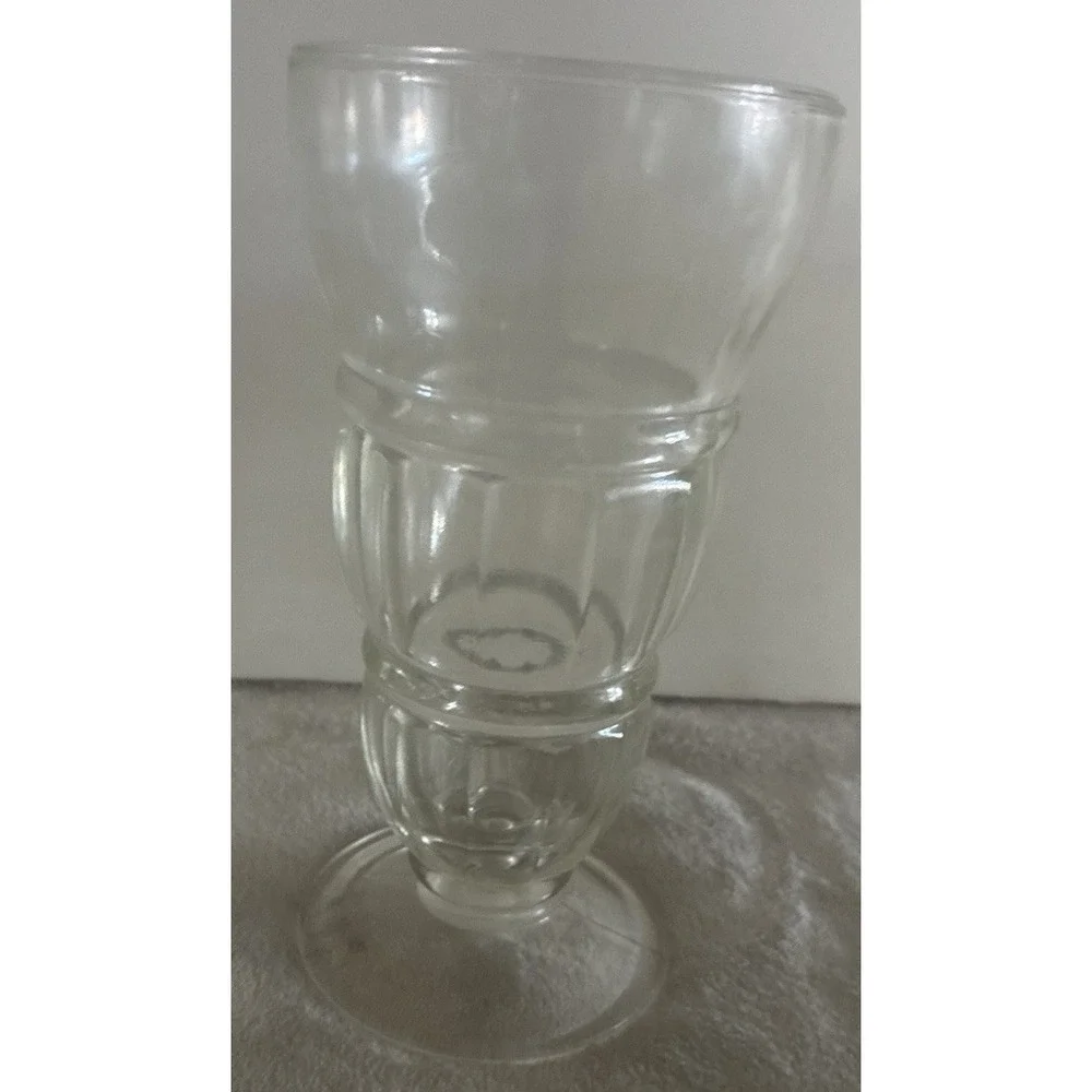 Vintage Milk Shake Sundae Glass Ice Cream Float Soda Fountain 50s Clear Pressed